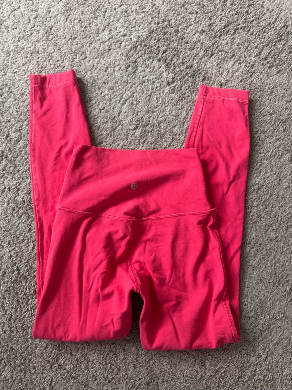 Bright Pink High-Waist Leggings